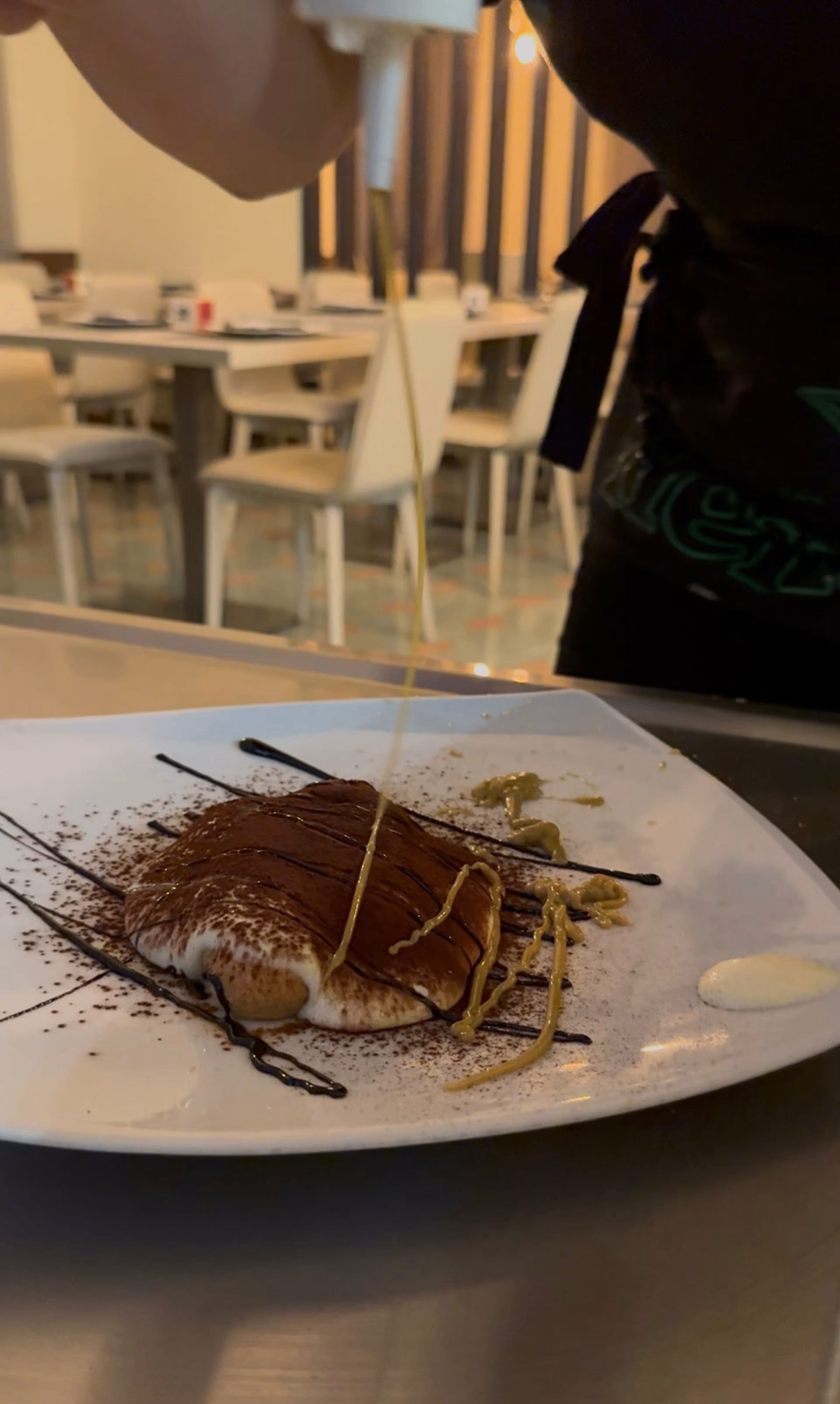Tiramisù preparato al tavolo